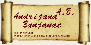 Andrijana Banjanac vizit kartica